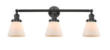 Innovations Lighting 205-BK-G61 - Cone - 3 Light - 30 inch - Matte Black - Bath Vanity Light