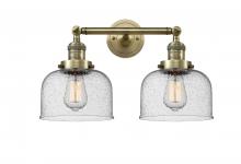 Innovations Lighting 208-AB-G74-LED - Bell - 2 Light - 19 inch - Antique Brass - Bath Vanity Light