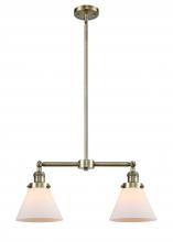 Innovations Lighting 209-AB-G41 - Cone - 2 Light - 21 inch - Antique Brass - Stem Hung - Island Light