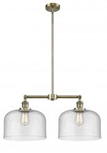 Innovations Lighting 209-AB-G74-L - Bell - 2 Light - 21 inch - Antique Brass - Stem Hung - Island Light