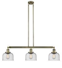 Innovations Lighting 213-AB-G74-LED - Bell - 3 Light - 41 inch - Antique Brass - Stem Hung - Island Light