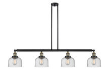 Innovations Lighting 214-BAB-G74-LED - Bell - 4 Light - 53 inch - Black Antique Brass - Stem Hung - Island Light