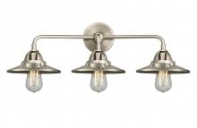  288-3W-SN-M2-SN - Railroad - 3 Light - 26 inch - Brushed Satin Nickel - Bath Vanity Light