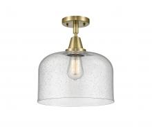 Innovations Lighting 447-1C-AB-G74-L - Bell - 1 Light - 12 inch - Antique Brass - Flush Mount