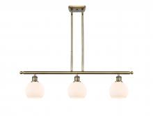 Innovations Lighting 516-3I-AB-G121-6 - Athens - 3 Light - 36 inch - Antique Brass - Cord hung - Island Light