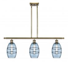 Innovations Lighting 516-3I-AB-G557-6BL - Vaz - 3 Light - 36 inch - Antique Brass - Cord hung - Island Light