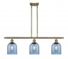 Innovations Lighting 516-3I-AB-G558-6BL - Bella - 3 Light - 36 inch - Antique Brass - Cord hung - Island Light