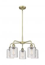 Innovations Lighting 516-5CR-AB-G112C-5CL - Cobbleskill - 5 Light - 23 inch - Antique Brass - Chandelier