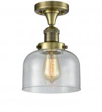 Innovations Lighting 517-1CH-AB-G74-LED - Bell - 1 Light - 8 inch - Antique Brass - Semi-Flush Mount