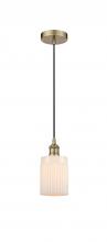 Innovations Lighting 616-1P-AB-G341 - Hadley - 1 Light - 5 inch - Antique Brass - Cord hung - Mini Pendant