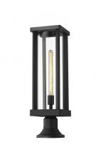 Z-Lite 586PHBR-553PM-BK - 1 Light Outdoor Pier Mounted Fixture