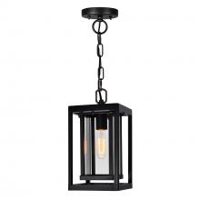 CWI LIGHTING 0415P7-1-101 - Mulvane 1 Light Black Outdoor Hanging Light