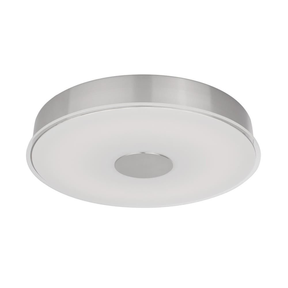 Parker 16-in Brushed Nickel LED Flush Mount