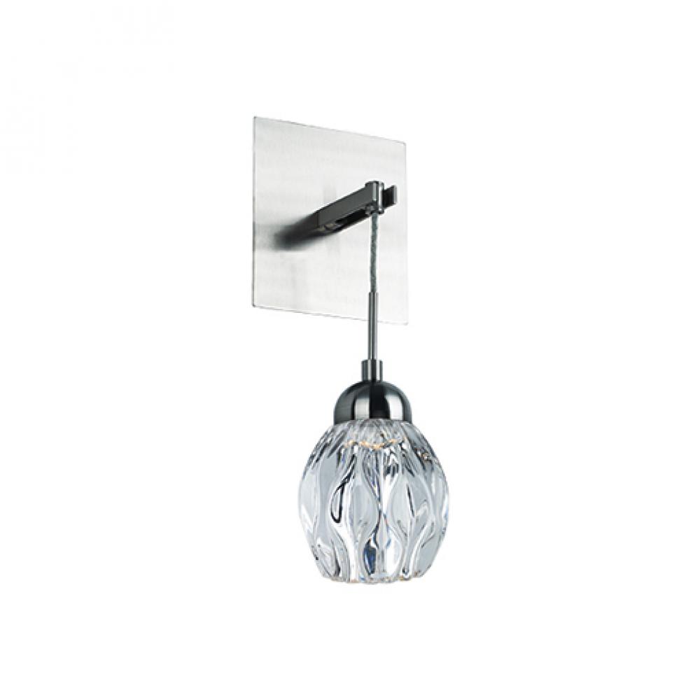 Tulip LED Wall Sconce with Die-Cast Clear Glass