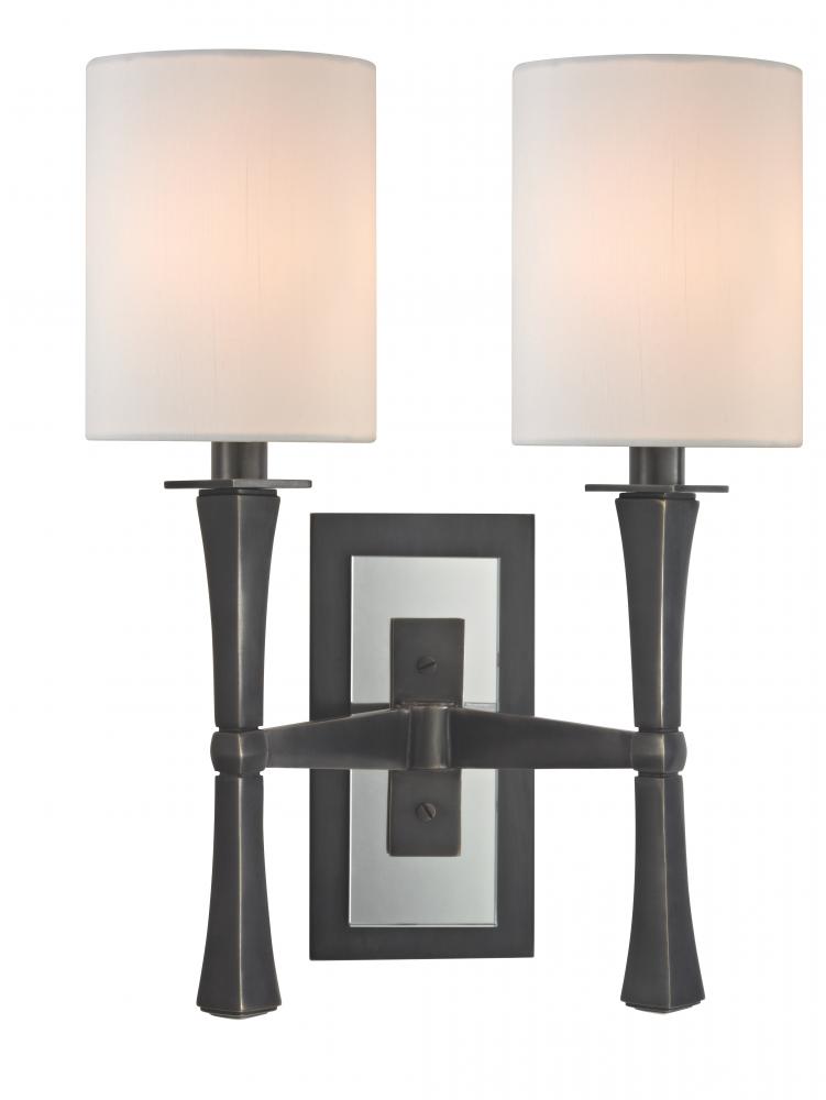 2 LIGHT WALL SCONCE