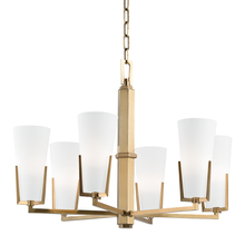 Hudson Valley 1806-AGB - 6 LIGHT CHANDELIER