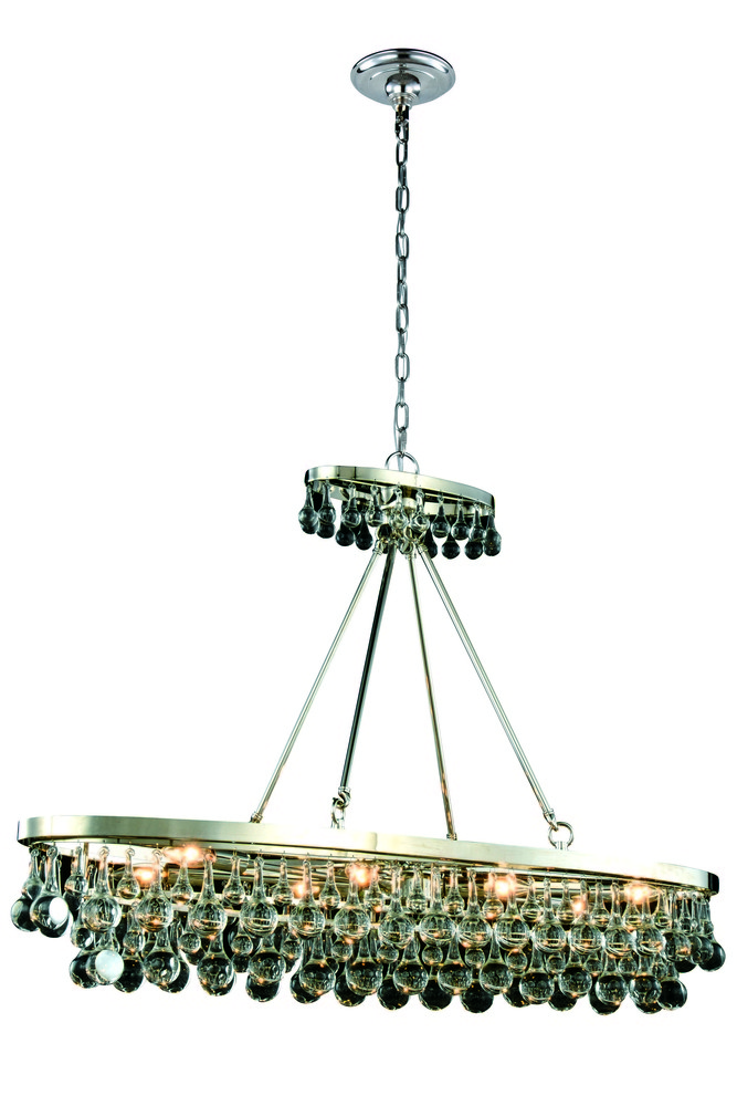 Bettina 8 light Polished Nickel Pendant Clear Royal Cut Crystal