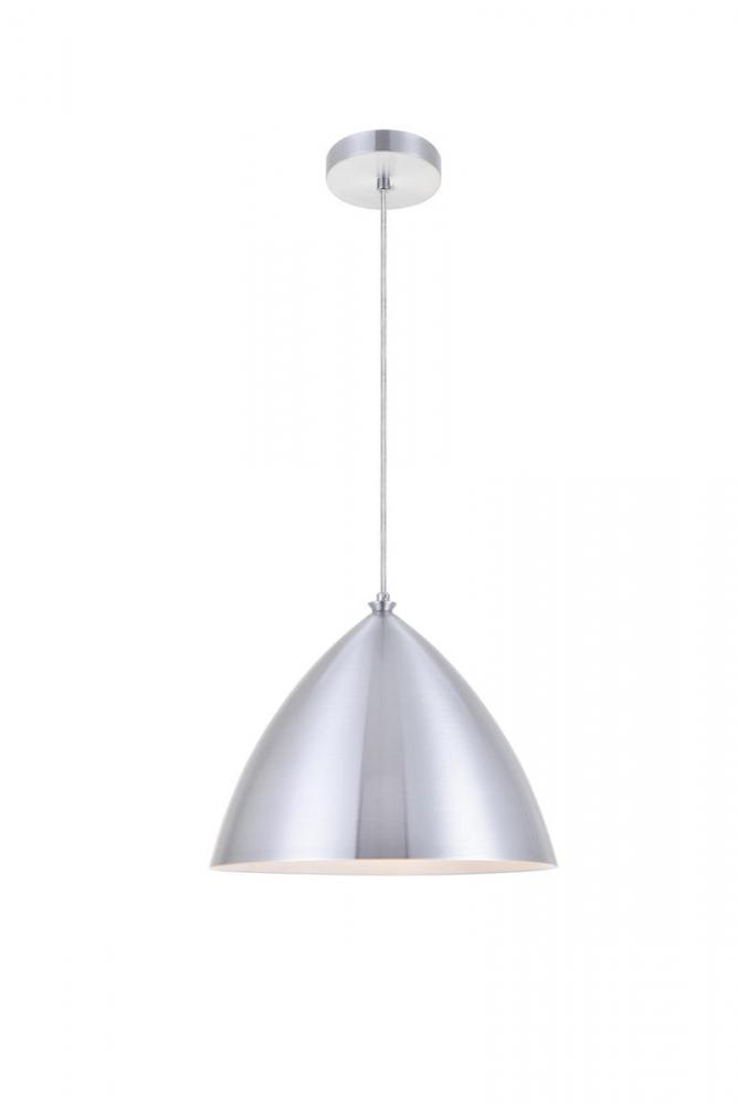 Kenneth 1 Light Burnished Nickel Pendant