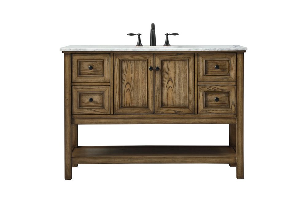 48 Inch Single Bathroom Vanity in Driftwood