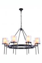 Elegant 1504G45BZ - Bradford 8 Light Bronze Chandelier