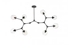 Elegant 1712G61BK - Cavoli 61 Inch Chandelier in Black