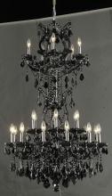 Elegant 2800D30SB/SS - Maria Theresa 25 light Black Chandelier