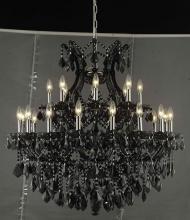  2800D36B/RC - Maria Theresa 24 light Black Chandelier