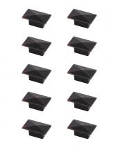 Elegant KB2026-ORB-10PK - Perry 2" Oil-rubbed Bronze Rectangle Knob Multipack (Set of 10)