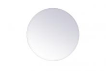 Elegant MR401928 - Gracin Round Mirror 28 Inch in Clear