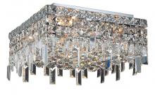 Elegant V2033F12C/RC - MaxIme 4 Light Chrome Flush Mount Clear Royal Cut Crystal