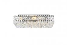 Elegant V2034F20C/RC - MaxIme 4 Light Chrome Flush Mount Clear Royal Cut Crystal