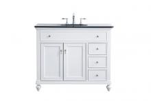 Elegant VF12342AW - 42 In. Single Bathroom Vanity Set in Antique White