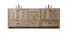  VF2884DNT - 84 Inch Double Bathroom Vanity in Natural Oak