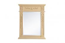 Elegant VM12228LT - Wood Frame Mirror 22 Inchx28 Inch in Light Antique Beige