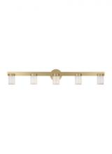 VC Modern TECH Lighting KWBA27627NB - Kelly Wearstler Esfera 5-light dimmable LED large bath vanity with natural brass finish