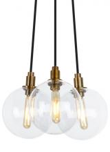 VC Modern TECH Lighting 700GMBMP3CR - Gambit 3-Light Chandelier