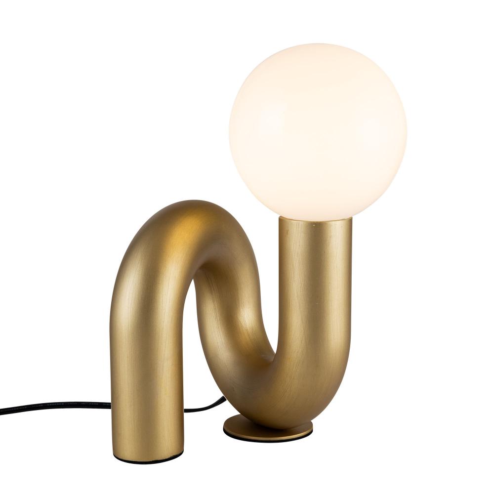 Sadie 6-in Brushed Gold Socket Table Lamp