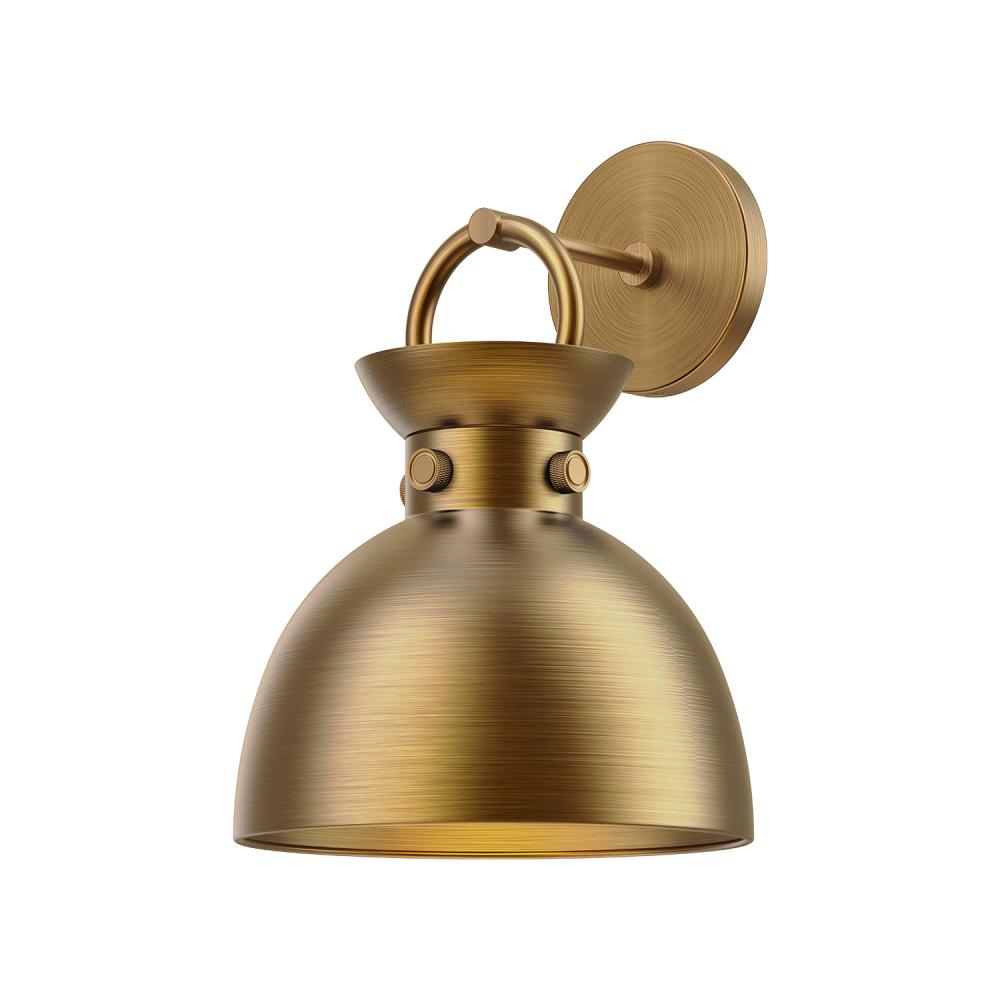 Waldo 9-in Aged Gold 1 Light Wall/Vanity