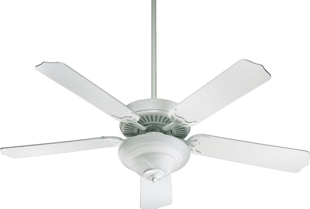 One Light White Ceiling Fan