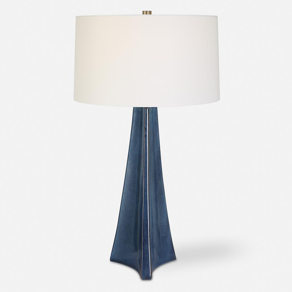 Teramo Scalloped Ceramic Table Lamp