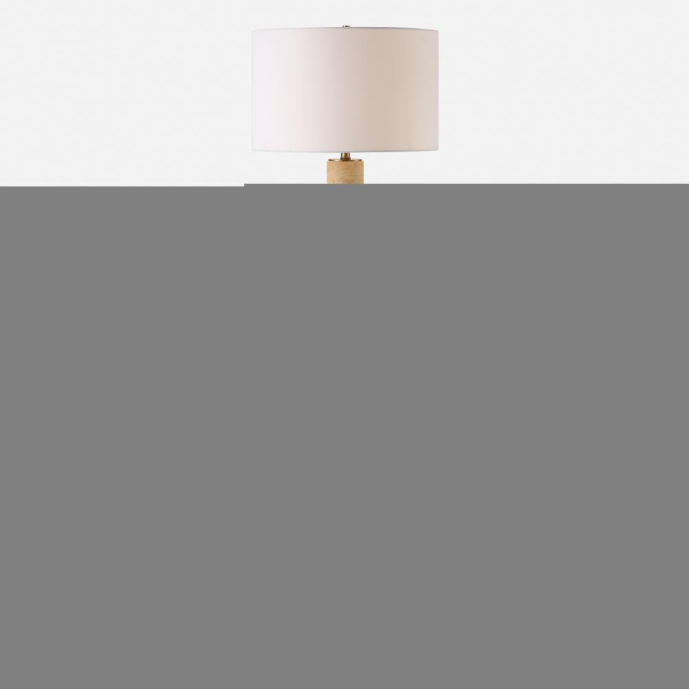 Knox Travertine Floor Lamp