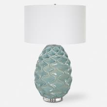 Uttermost 30193 - Laced Up Sea Foam Glass Table Lamp