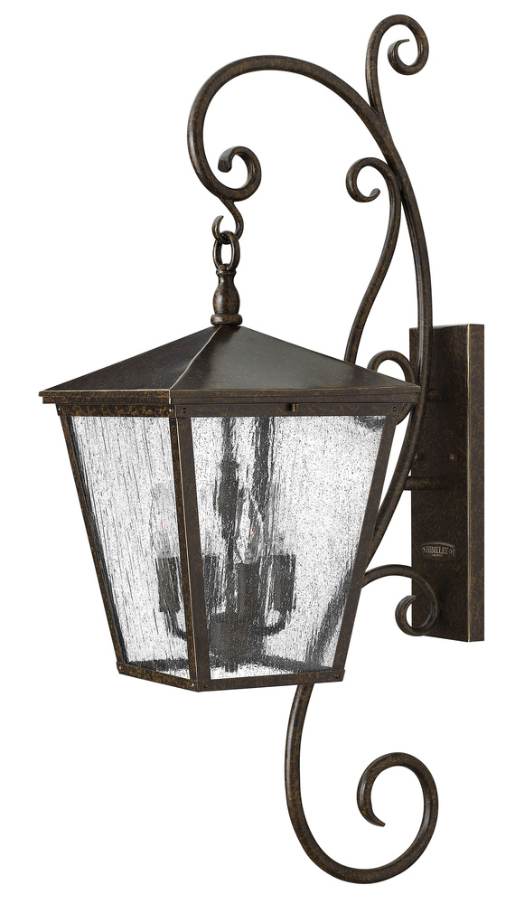 Extra Large Wall Mount Lantern with Scroll