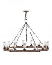 Hinkley 29209SQ - Hinkley Lighting Sawyer Series 29209SQ Exterior Chandelier (Incandescent or LED)