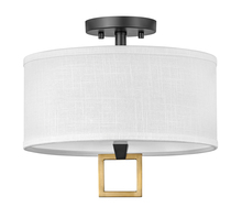 Hinkley 41806BK - Small Semi-flush Mount