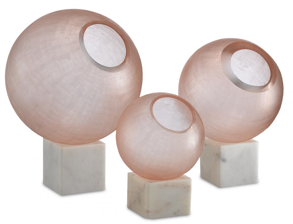 Fresno Pink Orb Set of 3