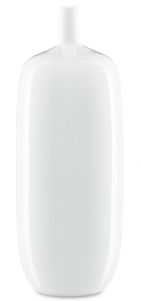 Imperial White Tall Bottle Vase