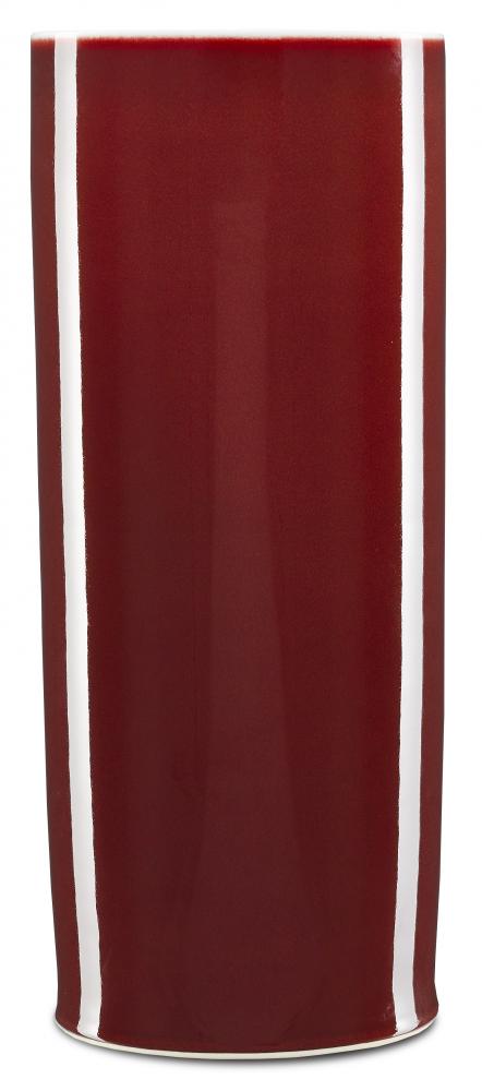 Oxblood Cylinder Vase