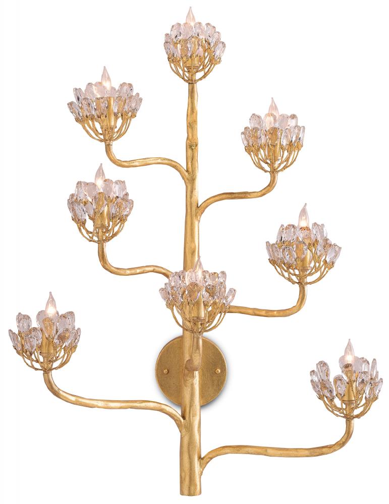 Agave Americana Gold Wall Sconce