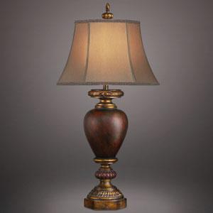 One Light Bronze Table Lamp